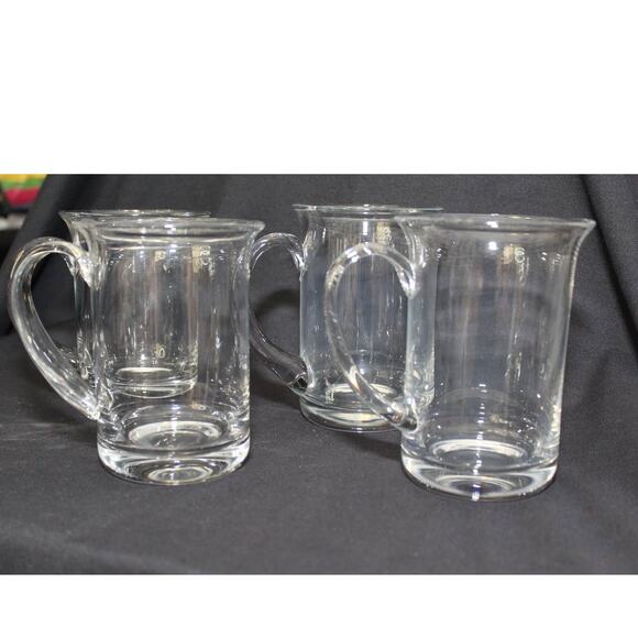 RARE Vintage Set of 6 Holmegaard Glass Beer Mugs Glasses by Michael Bang - Picture 2 of 7